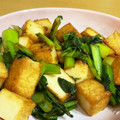 ビビ♡'s cooksnap of when they made 極めた我が家の定番副菜！厚揚げ小松菜炒め.