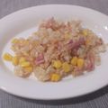 メイプル⌘'s cooksnap of when they made ペッパーランチ風ベーコンコーンチャーハン.