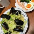 ngta05's cooksnap of when they made 簡単！コストコのムール貝 de パスタ♪.