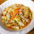 ♪ちゅれ♪'s cooksnap of when they made 麻婆豆腐の素で豚肉白菜春雨炒め♡.