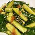 かつぞう☆'s cooksnap of when they made 簡単5分！きゅうりの梅オイスター和え.