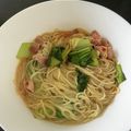 ぽんず25's cooksnap of when they made チンゲン菜とベーコンの★和風パスタ★.