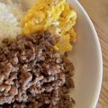 ユカコ♪！'s cooksnap of when they made とっても簡単ー♡ご飯がすすむ三色そぼろ丼.