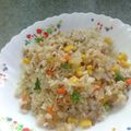 ルージュママ's cooksnap of when they made 彩り鮮やか挽き肉チャーハン☆幼児食にも◎.