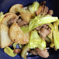 moon10's cooksnap of when they made 豚こまと長芋のガリバタ炒め.