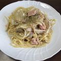 sawako☆'s cooksnap of when they made 和風キノコクリームスパゲッティー.