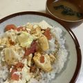 papikun's cooksnap of when they made 【マンガ飯】めんたい豆腐丼.