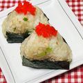 tokotann's cooksnap of when they made 簡単！天むす風たぬきむすび。お弁当にも.