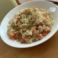 tomoki126's cooksnap of when they made はらぺこ男子高校生(弟)用のエビピラフ.