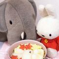 ニノに恋するすみれ草's cooksnap of when they made すやすやミッフィーのみぞれ鍋＊デコ鍋.