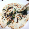 ぶちもに's cooksnap of when they made 巨大おやき？！刻み茄子のおうす（薄焼き）.