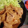 sei460407's cooksnap of when they made 豚の生姜焼き＊ハチミツで柔らか＊.