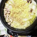 こびーラブ's cooksnap of when they made サッポロ一番塩とんこつで!?参鶏湯風なべ.