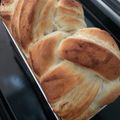 hrm07's cooksnap of when they made むき栗とマロンクリームの三つ編み食パン.