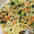 遅咲きの桜's cooksnap of when they made 簡単！エビとほうれん草のクリームパスタ.