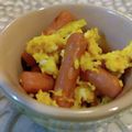 tikariri's cooksnap of when they made 忙しい朝に☆簡単☆ポークビッツ＆卵炒め.