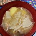 まーちゃんとみーくん's cooksnap of when they made 白だしで最高の【豚汁】.