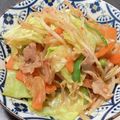 クックM6DK2O☆'s cooksnap of when they made ピリ辛★野菜炒め.