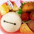 gomasio@'s cooksnap of when they made 幼稚園お弁当 ベイマックス キャラ弁.