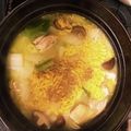 クック6PQIW1☆'s cooksnap of when they made サッポロ一番塩とんこつで!?参鶏湯風なべ.