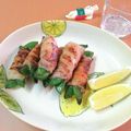 Newチヨコっと♪'s cooksnap of when they made レモン塩でスナップえんどうの豚肉巻き.