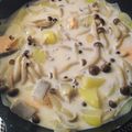 ラフロイグ31年's cooksnap of when they made 鮭とじゃがいものミルクスープ.