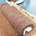 サクラちゃん大好き☆'s cooksnap of when they made ココアdeシンプル☆チョコロールケーキ♪.