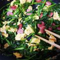 あおいゆうきっ。's cooksnap of when they made ほうれん草とベーコンと玉子のマヨ炒め☆.