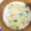 クックM96XDX☆'s cooksnap of when they made ブロッコリーとかにかまと卵のスープ.