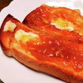 こずっぺ's cooksnap of when they made バターたっぷりジャムトースト.