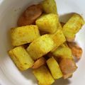 クックH86AFM☆'s cooksnap of when they made さつまいものカレー粉・胡椒あえ.