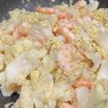 maxine's cooksnap of when they made えびとキャベツのブラックペッパー卵炒め.
