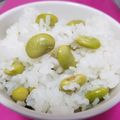 猫子's cooksnap of when they made 秘伝豆(乾燥だだ茶豆)の炊き込みご飯.
