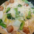 わにまみ's cooksnap of when they made あったか白菜の中華風ごまクリーム雑炊.