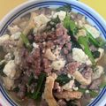 ゆみっち先生's cooksnap of when they made 小松菜と豆腐そぼろ丼.