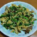 55才のおじさん's cooksnap of when they made ＊白だしでニラとしめじと卵の炒め物＊.