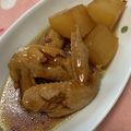 ピンクのたまご's cooksnap of when they made 圧力鍋で手羽先と大根の煮物.