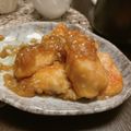 へいちゃん♡mama's cooksnap of when they made ごはん進む！油淋鶏たれのスティックチキン.