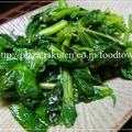 food town's cooksnap of when they made 空心菜炒め.