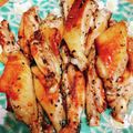 Emihann's cooksnap of when they made 魚焼きグリルで☆手羽中焼き☆.