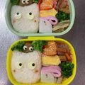 Chaaa_room's cooksnap of when they made 小トトロとまっくろくろすけのキャラ弁.
