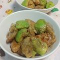赤い電話's cooksnap of when they made 鶏肉とアボカドのわさび醤油炒め.