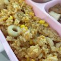 きなこあめ＊'s cooksnap of when they made 美味しい♡マヨカレーチャーハン♡.