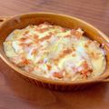 まなポコ's cooksnap of when they made 豆腐キムチチーズグラタン.