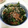 みさう's cooksnap of when they made レンジで簡単！！春菊のお浸しなめたけ和え.