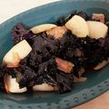 チェリチョコ's cooksnap of when they made 簡単！ベーコンとケールとかぶ炒め.