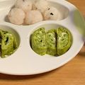◎みーちゃん◎'s cooksnap of when they made 離乳食後期〜完了期　青のりの卵焼き.