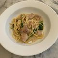 Hiromiシェフ's cooksnap of when they made 鶏とほうれん草のクリームパスタ.