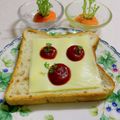 へい♡ゆー♡'s cooksnap of when they made ミニトマトが可愛いチーズトースト.