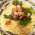 さき8888's cooksnap of when they made 菜の花の和風パスタ♪.